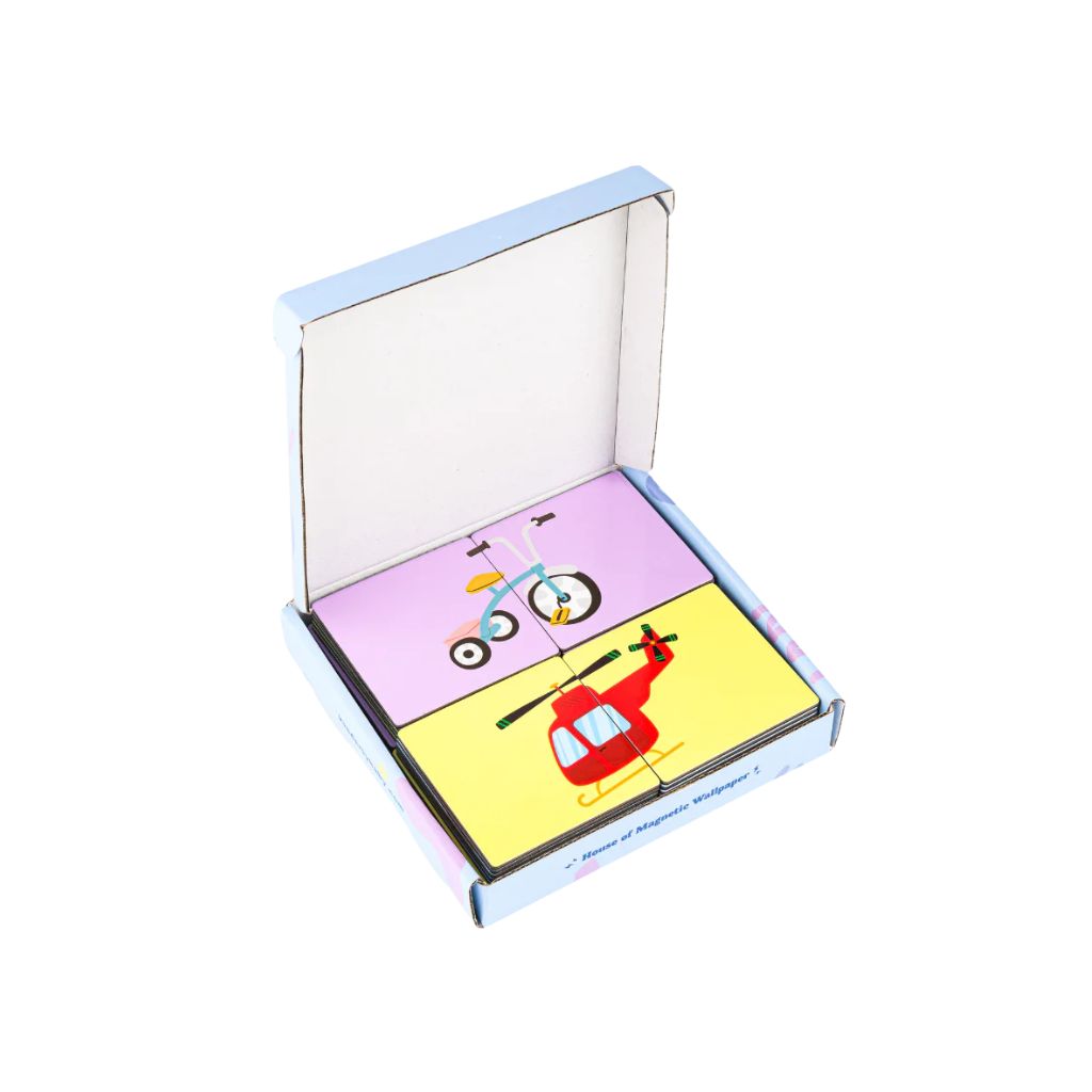 Kinderly Magnetische Puzzel Transport – 40 Stuks