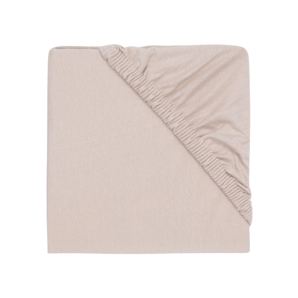 Jollein Hoeslaken voor park Jersey Nougat 95 cm
