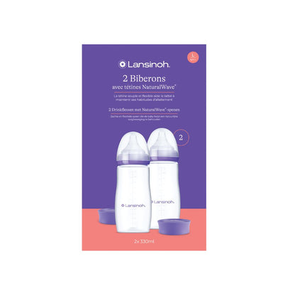Lansinoh Biberon NaturalWave® 330ml - 2 pièces