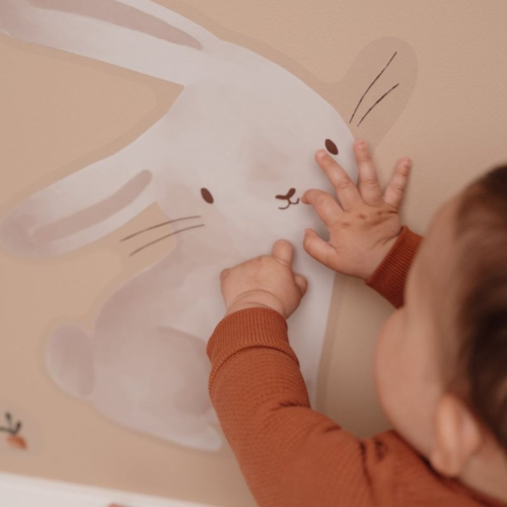 Little Dutch Muursticker Newborn Naturals Baby Bunny A4 - 3 stuks