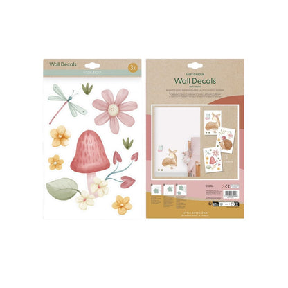 Little Dutch Sticker mural Fairy Garden A4 - 3 pièces