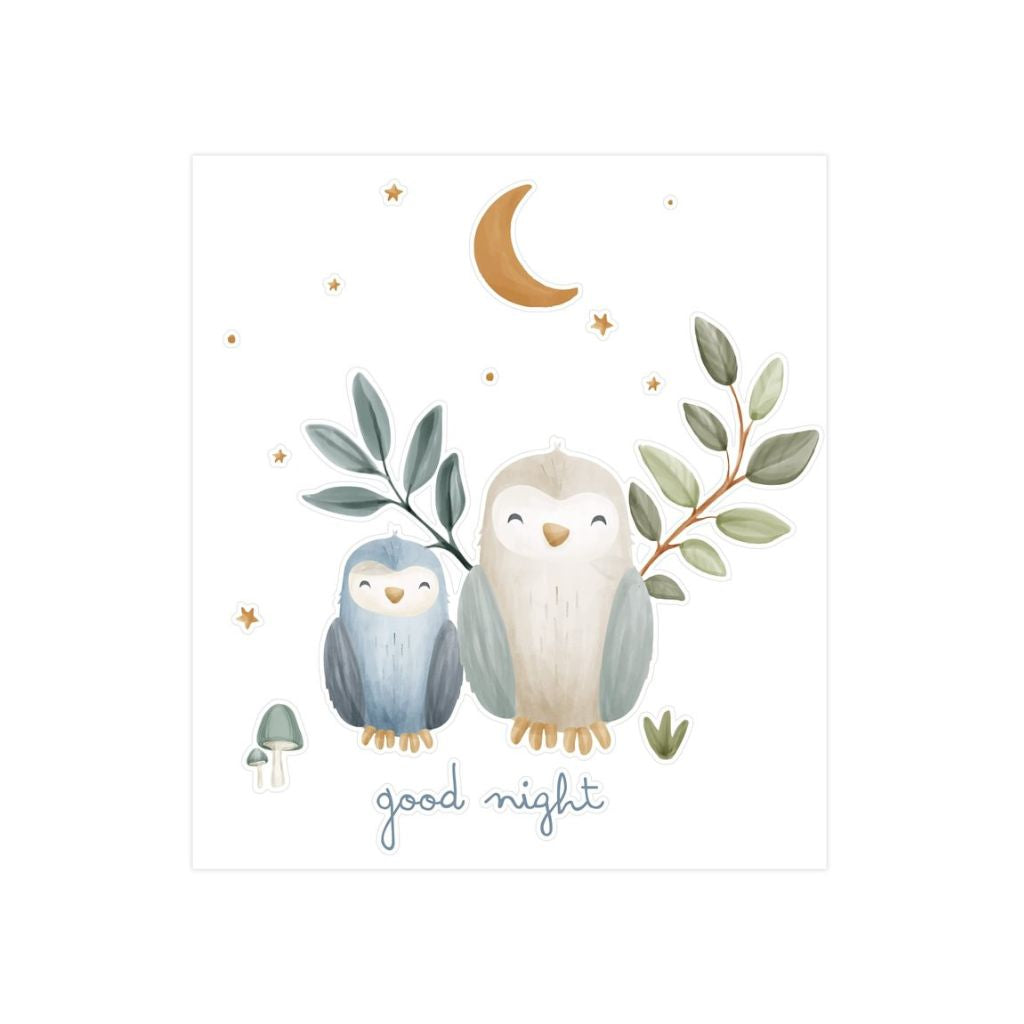 Little Dutch Sticker mural Good Night Forest Friends 45 x 40 cm