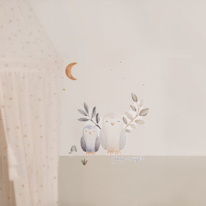 Little Dutch Sticker mural Good Night Forest Friends 45 x 40 cm