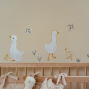 Little Dutch Muursticker Newborn Naturals Little Goose A4 - 3 stuks