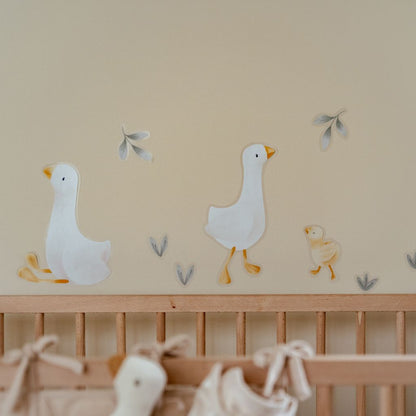 Little Dutch Muursticker Newborn Naturals Little Goose A4 - 3 stuks