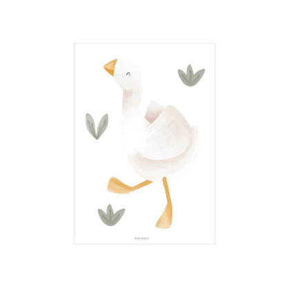 Little Dutch Muursticker Newborn Naturals Little Goose A4 - 3 stuks