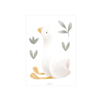 Little Dutch Muursticker Newborn Naturals Little Goose A4 - 3 stuks