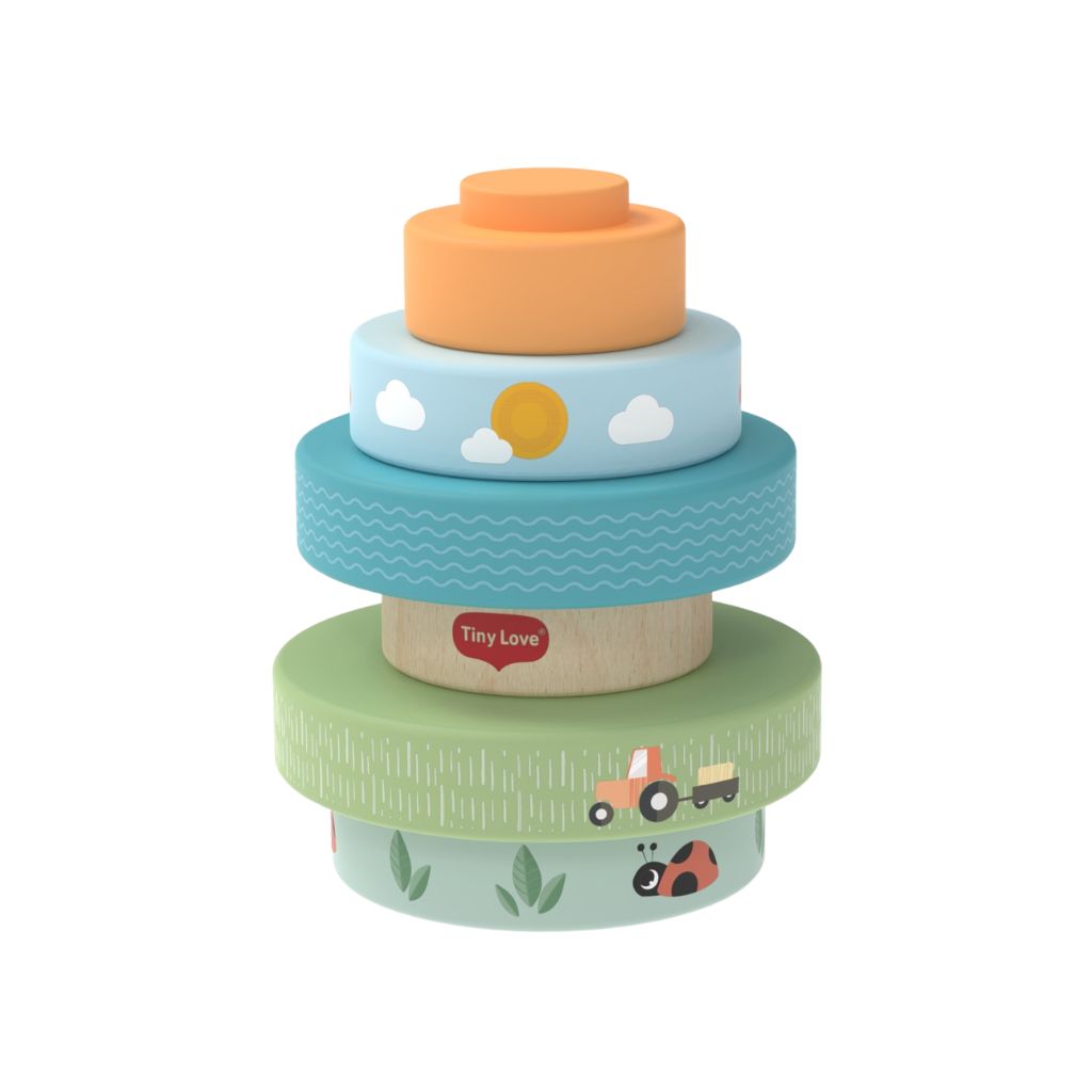 TinyLove Houten Stapeltoren Farmers Funday