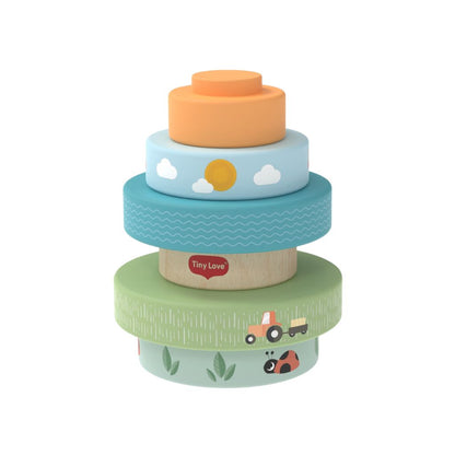TinyLove Houten Stapeltoren Farmers Funday