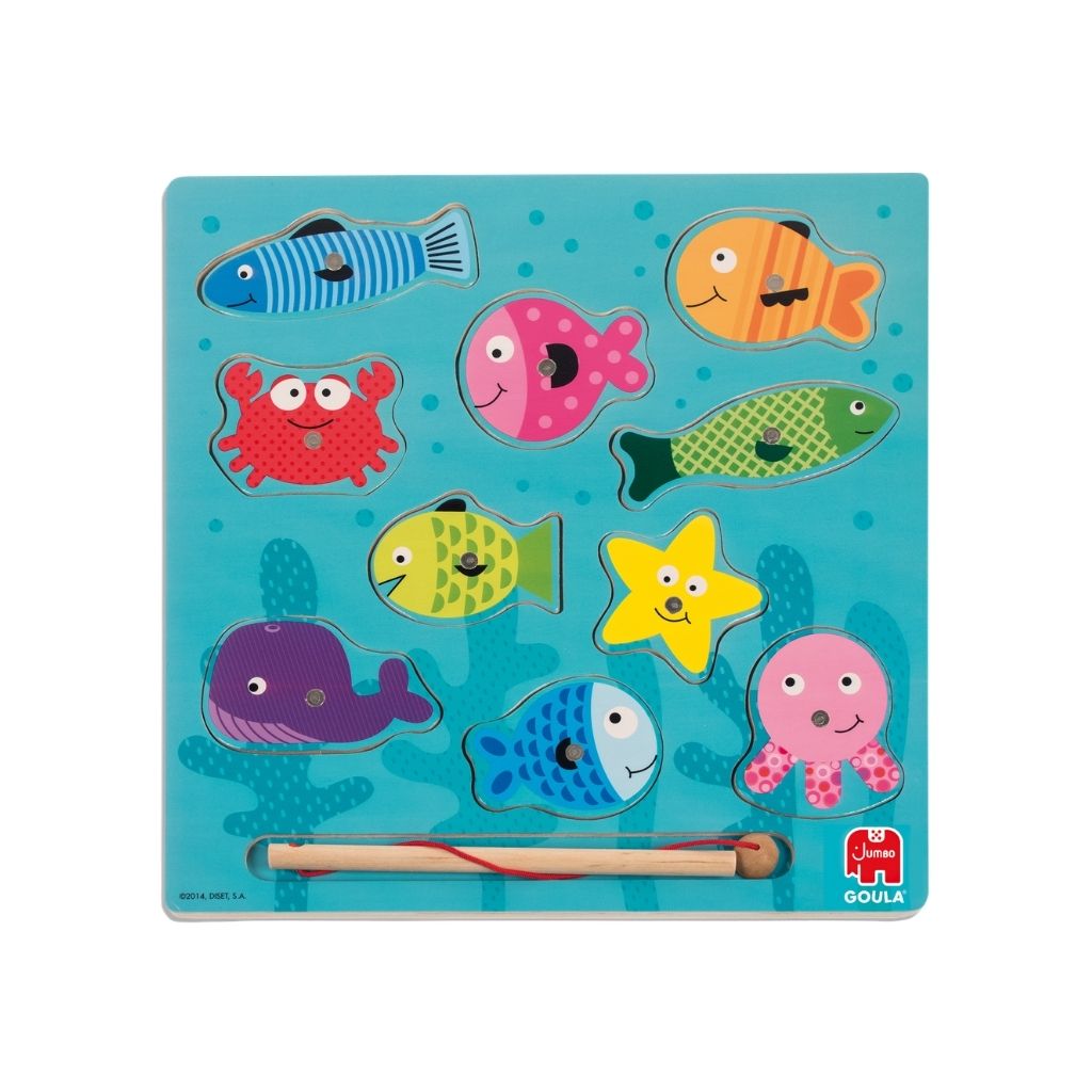 Jumbo Magnetische Puzzel Goula Vissen - 10 stuks