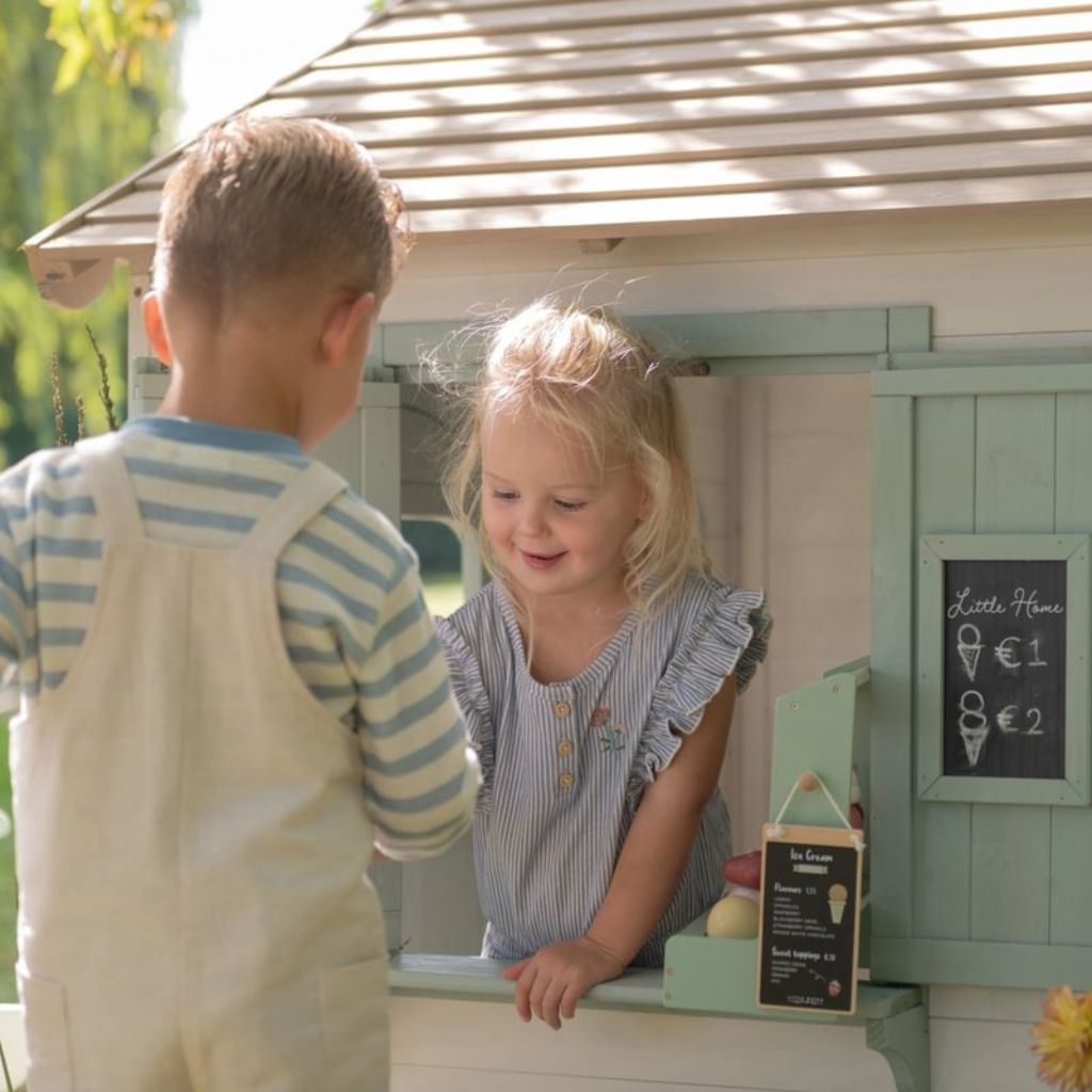 Little Dutch Houten Buiten Speelhuisje Wit