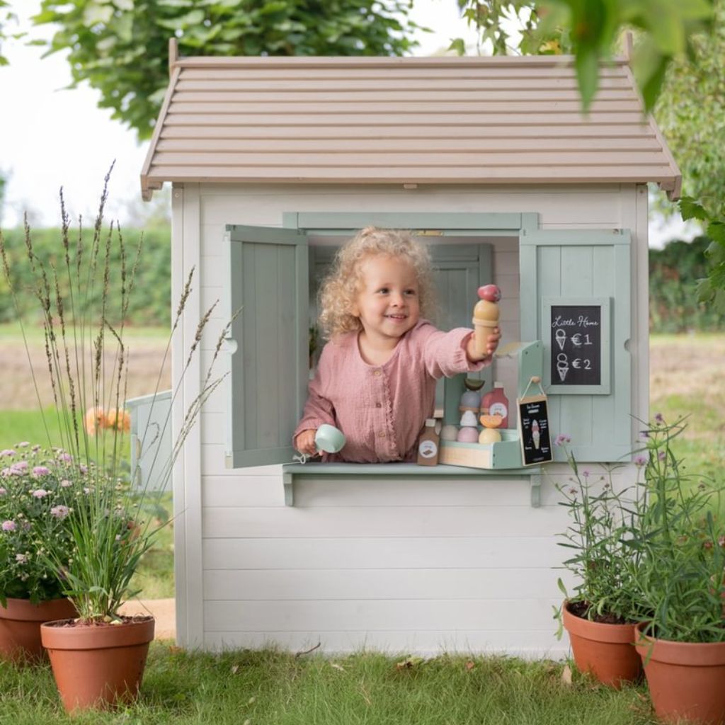 Little Dutch Houten Buiten Speelhuisje Wit
