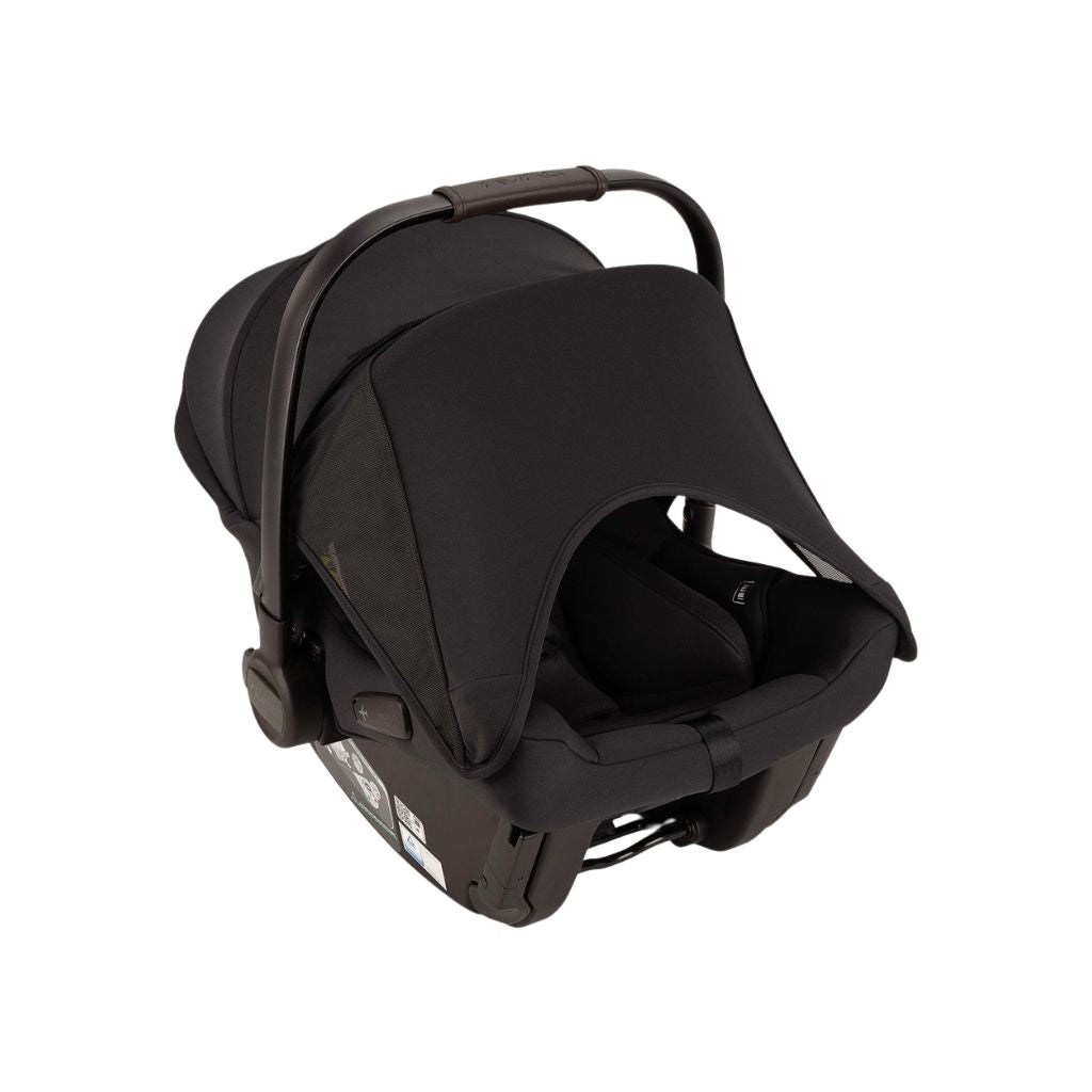 Nuna 3-in-1 Kinderwagen Mixx Next Caviar-Chocolate + Draagmand Caviar + Draagbare autostoel Groep 0+ Pipa Urbn Caviar
