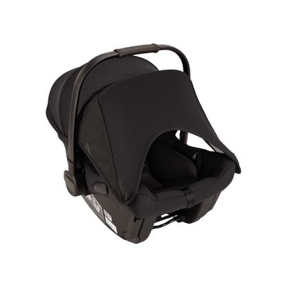 Nuna 3-in-1 Kinderwagen Mixx Next Caviar-Chocolate + Draagmand Caviar + Draagbare autostoel Groep 0+ Pipa Urbn Caviar