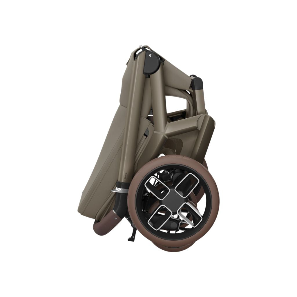 Maxi-Cosi 3-in-1 kinderwagen Fame Twillic Truffle + Draagmand Oak Truffle + Draagbare autostoel Groep 0+ Pebble 360 Pro2 Twillic Truffle + Basis FamilyFix 360 Pro
