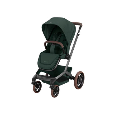 Maxi-Cosi Pousette 3 en 1 Fame Twillic Green + Nacelle Twillic Green + Siège-auto portable Groupe 0+ Pebble Slide Pro Onyx Black + Base FamilyFix Slide Pro