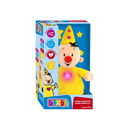 Studio 100 Bumba Peluche Bonne nuit  Musique et Son Jaune 40 cm