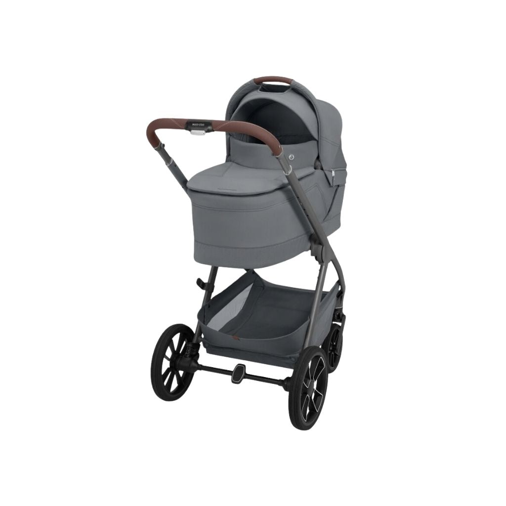 Maxi-Cosi 2-in-1 Kinderwagen Oxford+ Moon Graphite + Opvouwbare Draagmand Moon Graphite