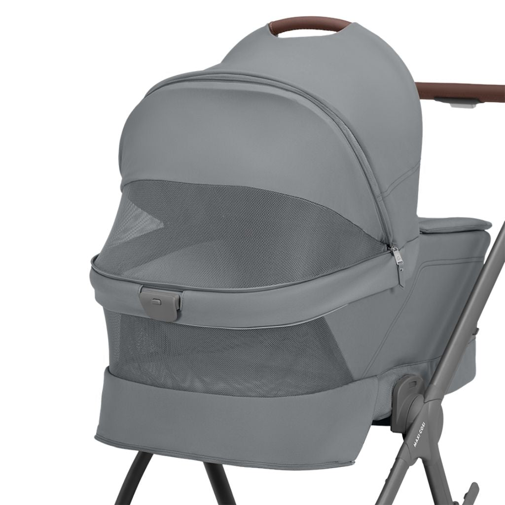 Maxi-Cosi 2-in-1 Kinderwagen Oxford+ Moon Graphite + Opvouwbare Draagmand Moon Graphite