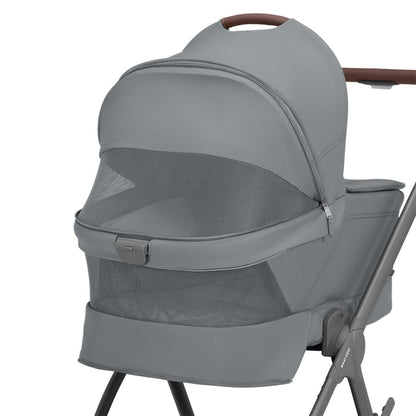 Maxi-Cosi 2-in-1 Kinderwagen Oxford+ Moon Graphite + Opvouwbare Draagmand Moon Graphite