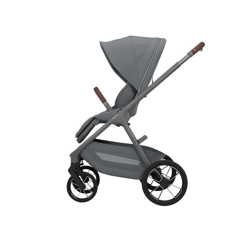 Maxi-Cosi 2-in-1 Kinderwagen Oxford+ Moon Graphite + Opvouwbare Draagmand Moon Graphite