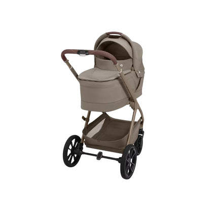 Maxi-Cosi 2-in-1 Kinderwagen Oxford+ Oak Truffle + Opvouwbare Draagmand Oak Truffle