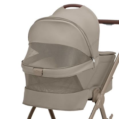 Maxi-Cosi 2-in-1 Kinderwagen Oxford+ Oak Truffle + Opvouwbare Draagmand Oak Truffle