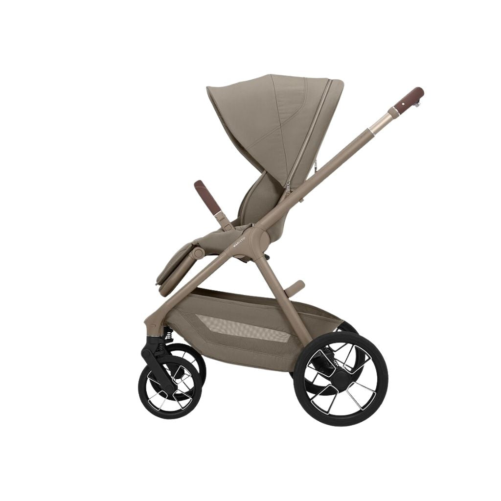 Maxi-Cosi 2-in-1 Kinderwagen Oxford+ Oak Truffle + Opvouwbare Draagmand Oak Truffle