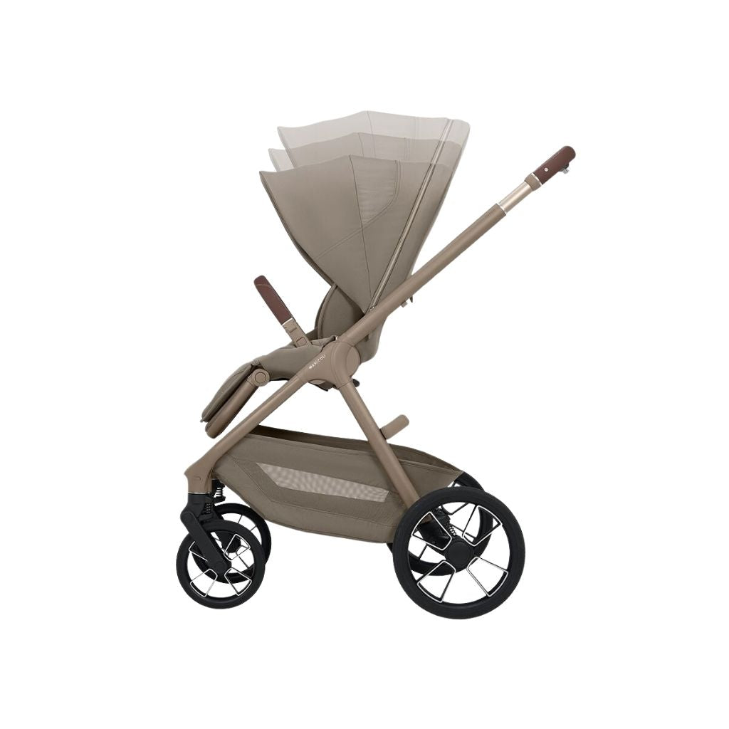 Maxi-Cosi 2-in-1 Kinderwagen Oxford+ Oak Truffle + Opvouwbare Draagmand Oak Truffle