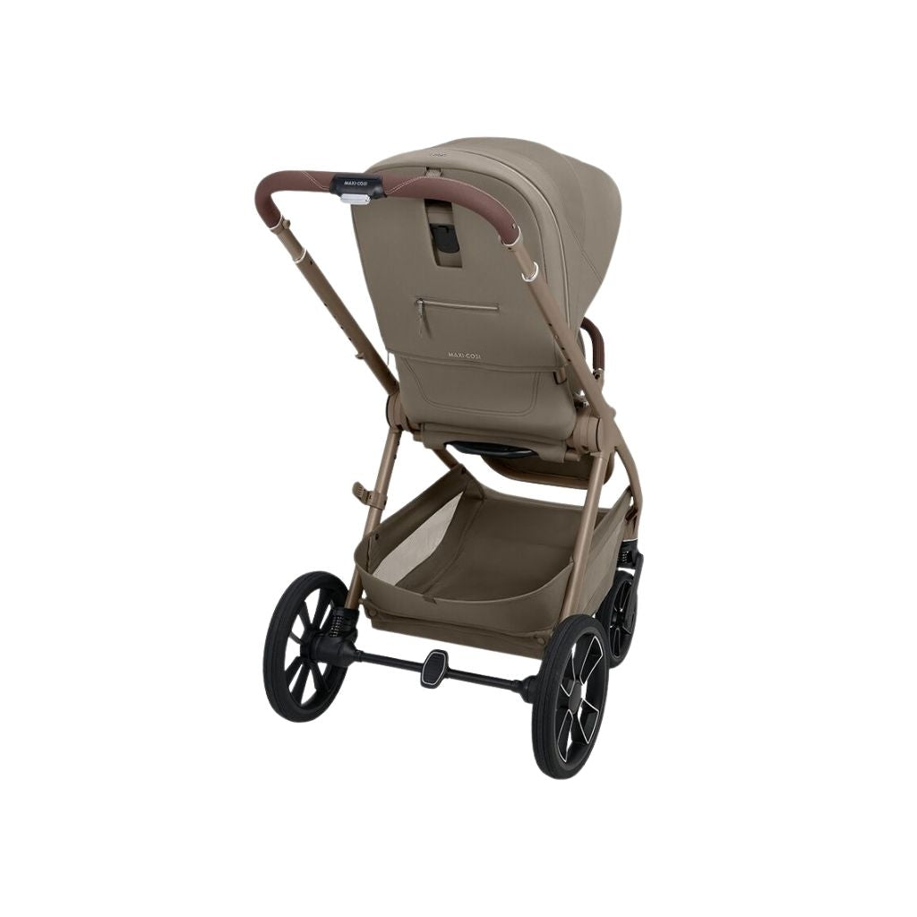 Maxi-Cosi 2-in-1 Kinderwagen Oxford+ Oak Truffle + Opvouwbare Draagmand Oak Truffle