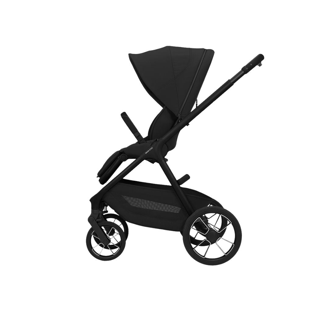 Maxi-Cosi 2-in-1 Kinderwagen Oxford+ Onyx Black + Opvouwbare Draagmand Onyx Black