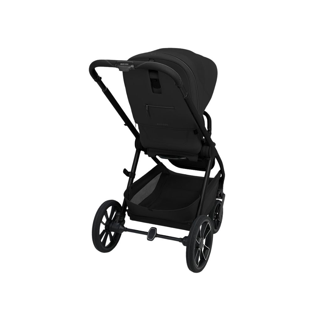 Maxi-Cosi 2-in-1 Kinderwagen Oxford+ Onyx Black + Opvouwbare Draagmand Onyx Black