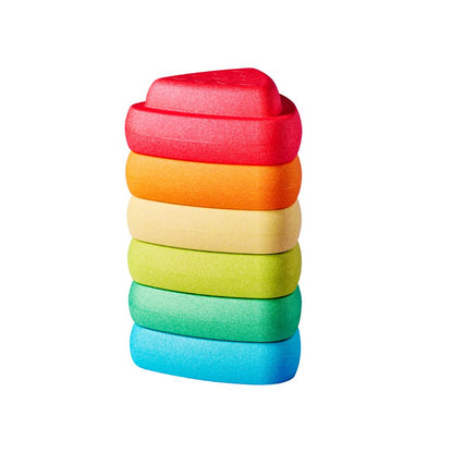 Nattou Galets à empiler Blocky Multi - 6 pièces