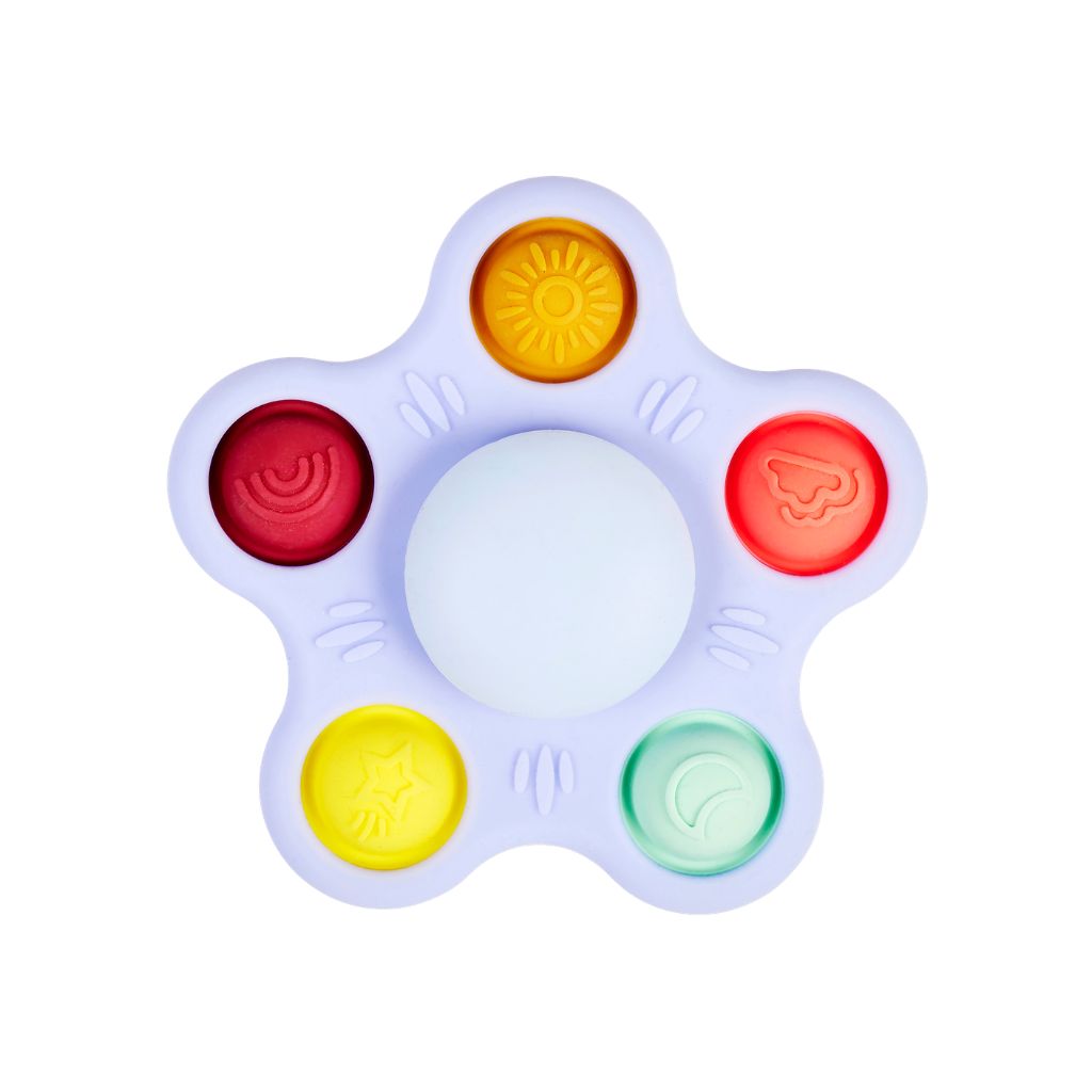 Nattou Activiteitenspeeltje Pop-It Spinner Bloem Multi