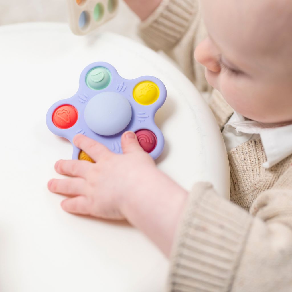 Nattou Activiteitenspeeltje Pop-It Spinner Bloem Multi