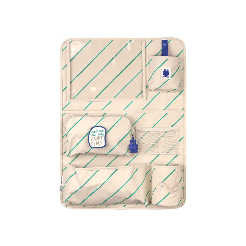 Lässig Opbergtas Car Wrap-to-Go Happy Trails Frog Beige / Blue