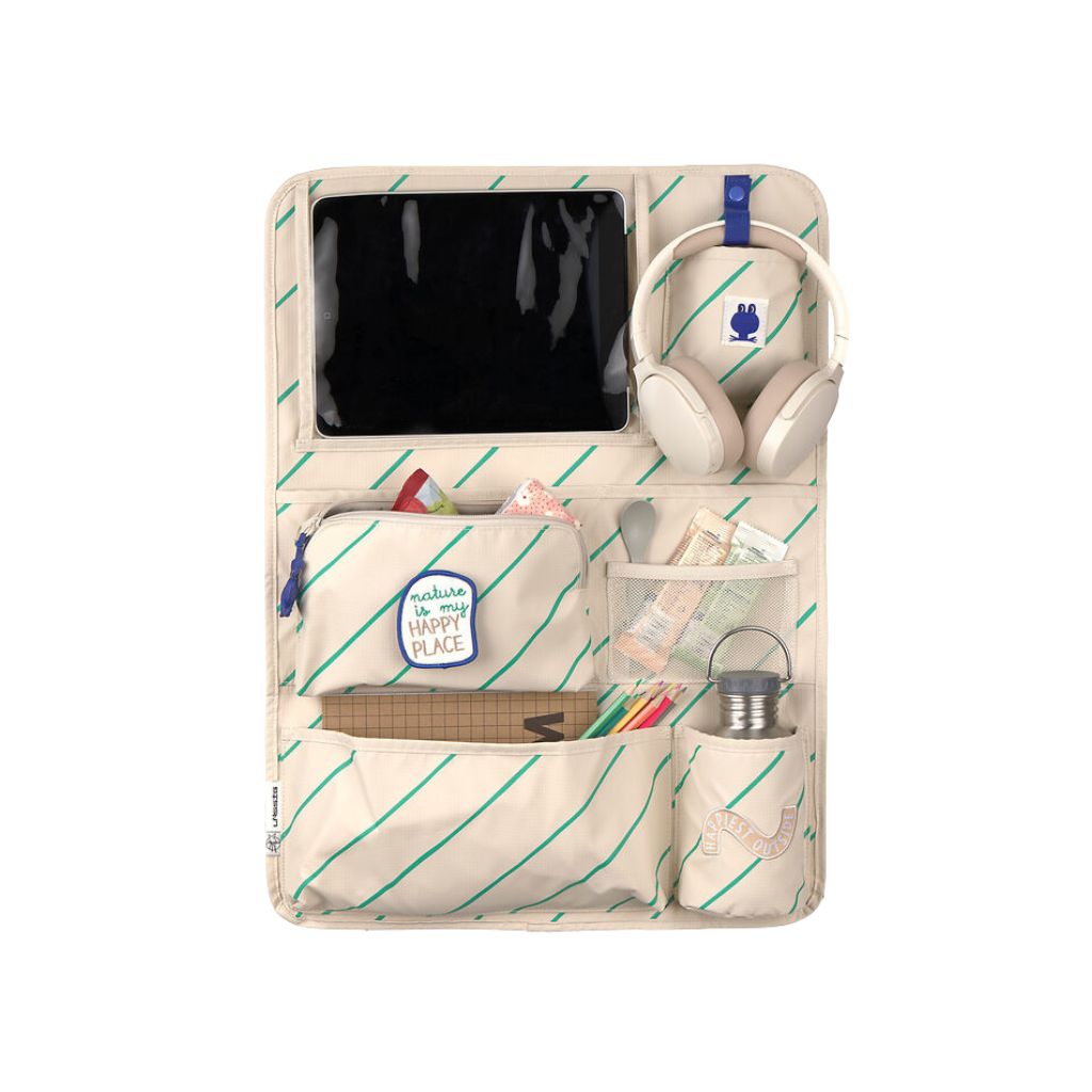 Lässig Opbergtas Car Wrap-to-Go Happy Trails Frog Beige / Blue