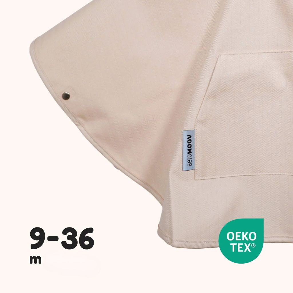 AeroMoov Regen Poncho Chevron Cream