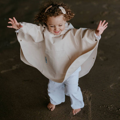 AeroMoov Regen Poncho Chevron Cream