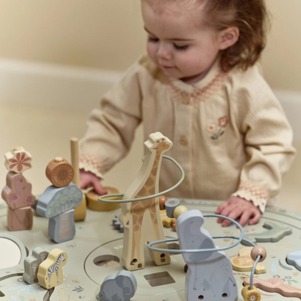 Little Dutch Activiteitentafel XL Safari Friends Groen