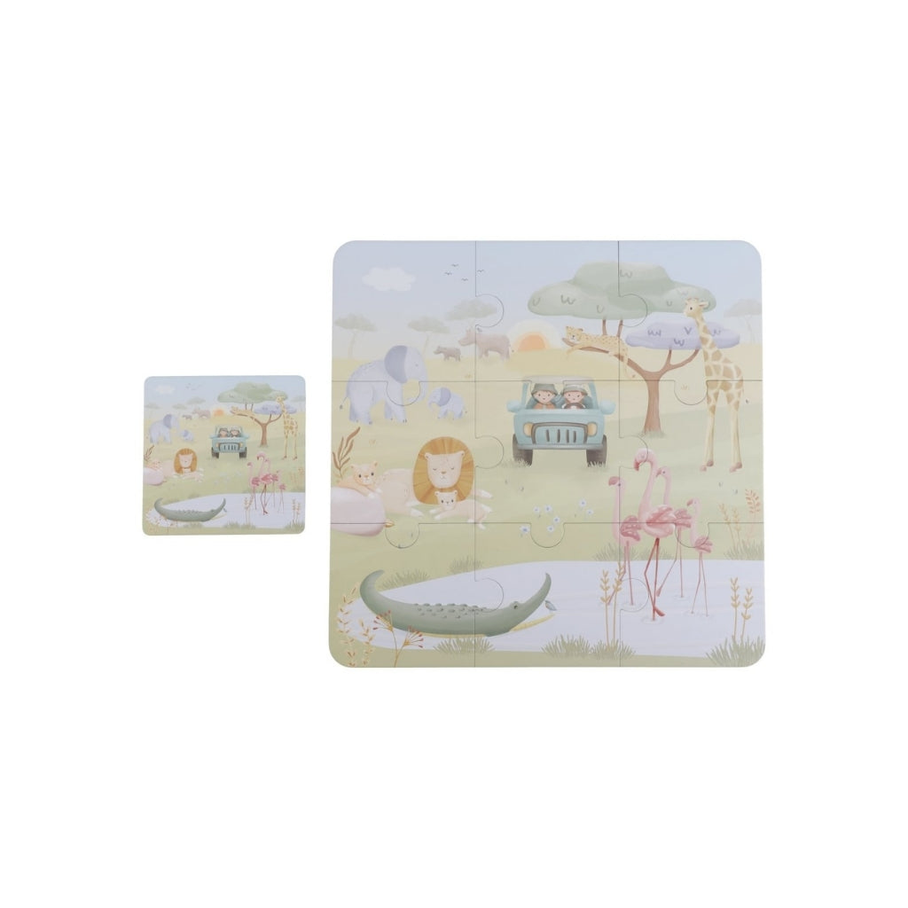 Little Dutch Houten Puzzels Safari Friends Multi