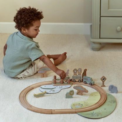 Little Dutch Houten Treinset Safari Friends Multi