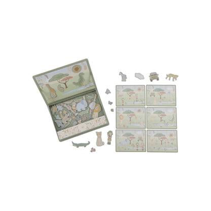 Little Dutch Magnetisch Speelbord Safari Friends Groen