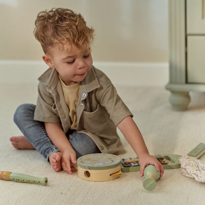 Little Dutch Houten Muziekset Safari Friends Groen