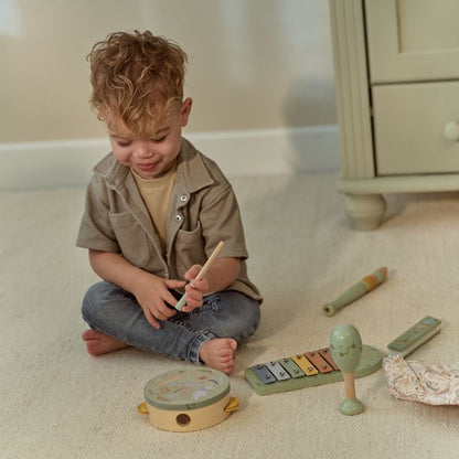 Little Dutch Houten Muziekset Safari Friends Groen