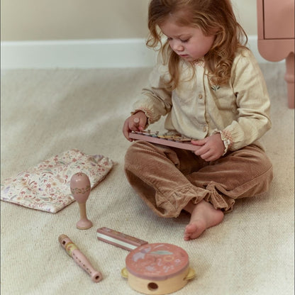 Little Dutch Houten Muziekset Safari Friends Roze