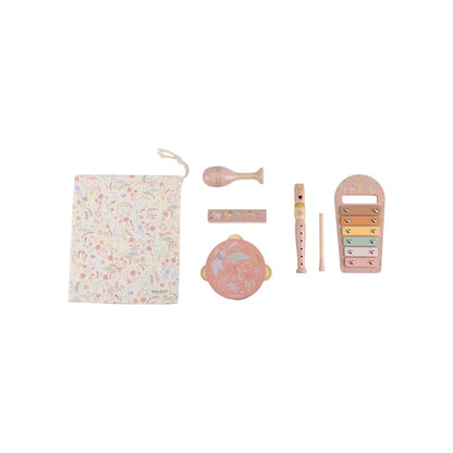 Little Dutch Houten Muziekset Safari Friends Roze