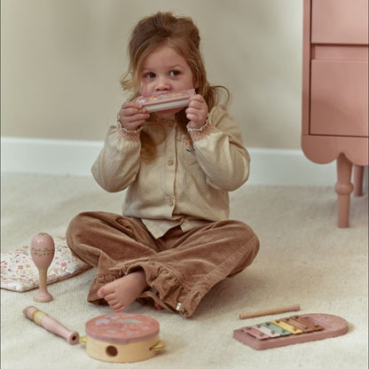 Little Dutch Houten Muziekset Safari Friends Roze