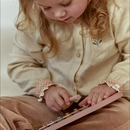 Little Dutch Houten Muziekset Safari Friends Roze