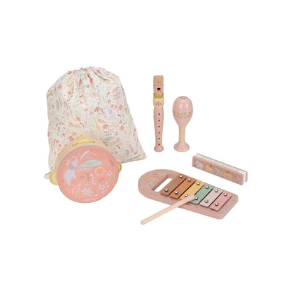 Little Dutch Houten Muziekset Safari Friends Roze